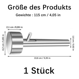 Falafel Portionierer, 4 cm Edelstahl Falafel Formen, Fleischbällchen Schaufel, Nicht Klebend Baller Tool, Fleischbällchen Bällchen, Hummus Schaufel, für die Küche Hause