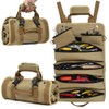 Adiwo Tool Roll Bag, Tool Roll Pouch with 4 Zip