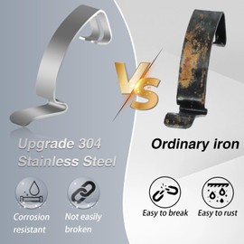 FUSCH Upgraded Stainless Steel 2 PCS Air Filter Cleaner Box Housing Clips Compatible With Nissan Armada Frontier Maxima Pathfinder Titan Xterra Replace #: 16598-7S000