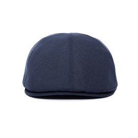 Goorin Bros. Men's Benjamin Paul Linen Duckbill Ivy Flat Cap Newsboy Hat, Dark Navy, Medium