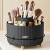 360° Rotating Makeup Brush Organizer for Vanity – 5-Compartment PP