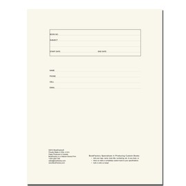 BookFactory Blue Executive Leather Journal/Executive Diary - 168 Pages 7" x 9" Blue (Imitation Leather) Smyth Sewn Hardbound (JOU-168-79RS-A-XBT00)