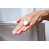 SILBERMOOS Jewelry Women´s Ring Button Round Circle Brushed 925 Sterling