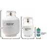 FLAME KING YSN5LB 5 Pound Propane Tank Cylinder, Great For