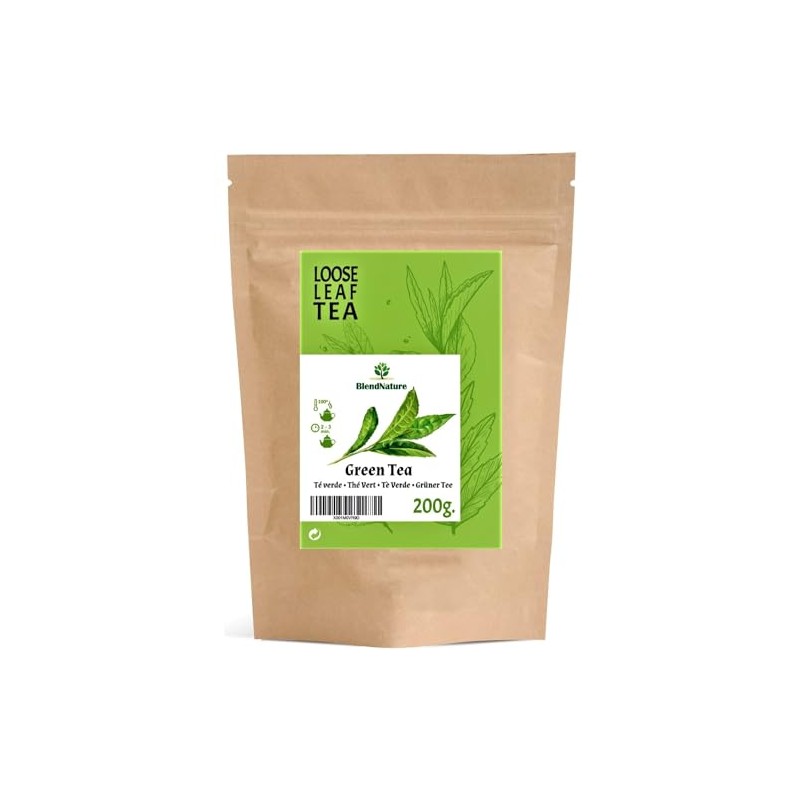 Natural Green Tea 200g for Infusions + Stainless Steel Egg