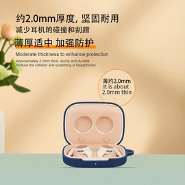 GIOPUEY Hülle Kompatibel mit Honor Earbuds Open, Silikon Stoßfeste Schutzhülle, Ultradünn Case Cover, Kein Geruch, Hülle Silikon - Rot