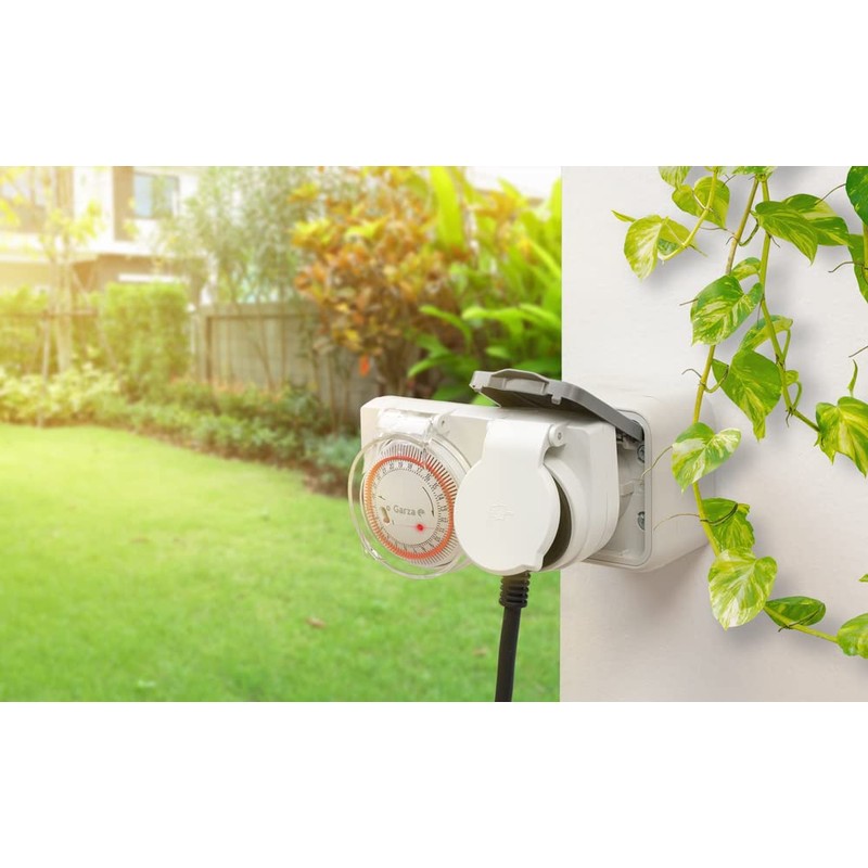 Heron 400601 Timer-Programmer Analogue Outdoor, White.