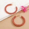 Shiny Large Hoop Earrings for Women Girls Boho Rhinestone Big