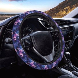 FeHuew Galaxy Unicorn Steering Wheel Cover for Women, Girls 15 inch Universal Auto Car Anti Slip Wrap Steering Wheel Covers Fit for Vehicles, Truck, SUV