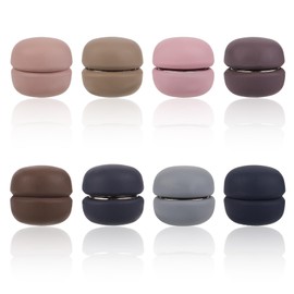 8pcs Hijab Magnets, Strong Magnetic Hijab Pins Buttons No-Snag Hijab Pins Magnetic Scarf Clasp Multi-Purpose Pinless Brooch for Women Scarves Clothes (Color F)