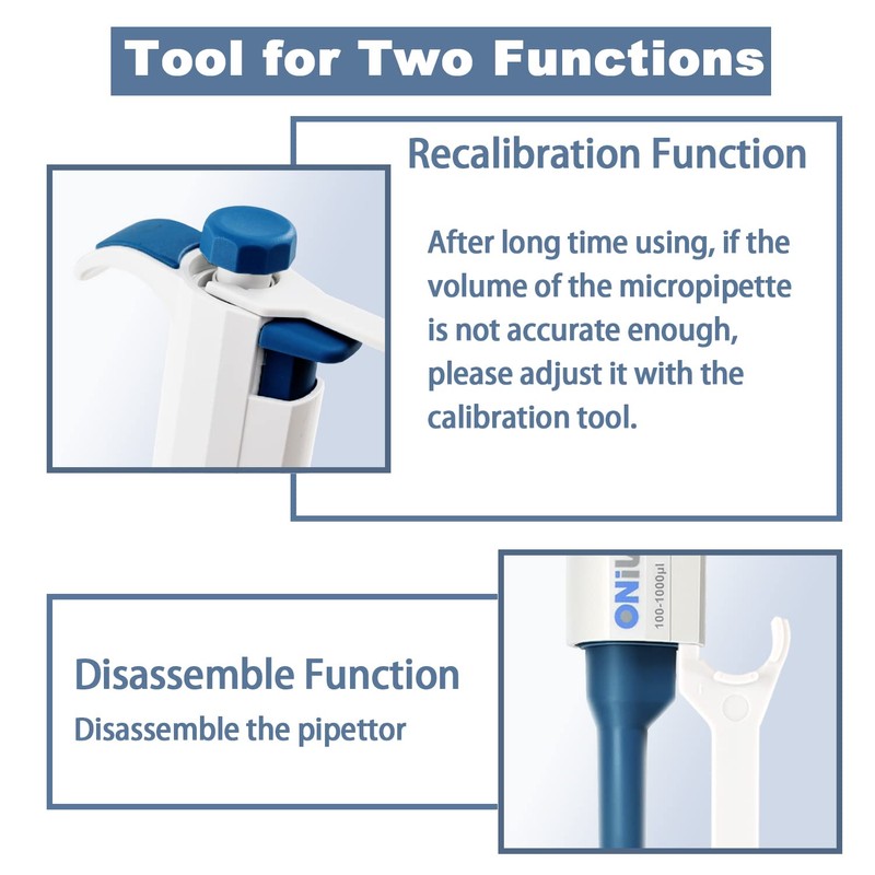 ONiLAB 0.5-10μl Single-Chanenel Pipettor Ergonomic Design Adjustable Micro Pipette, Autoclavable,