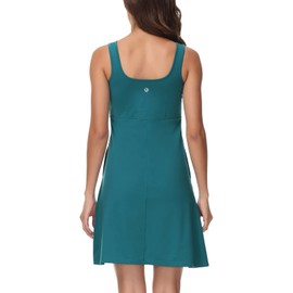 Women’s UPF 50+ Tank Dress A-Line with Pockets Breathable Quick Dry Sun Protection for Hiking Camping Beach Outdoors