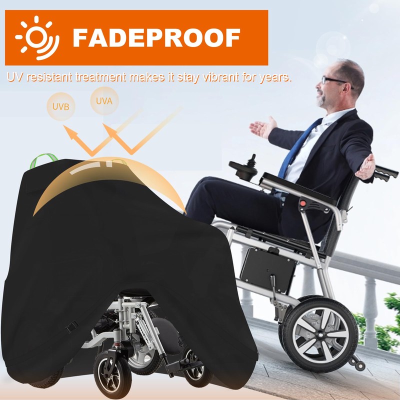 Power Chair Cover,Power Chair Transport Cover,600D Heavy Duty Waterproof Protection