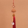 Peach Wood Lotus Car Pendant Innovative Vehicle Rearview Mirror Decoration