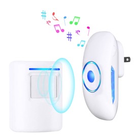 Wireless Chime, Entrance Sensor, Motion Sensor, Chime, Security Sensor, Wireless, Contactless, Doorbell/Wireless Doorbell, 4 Volume Levels, 36 Types of Ringtones, Call, Doorbell (Japanese Instruction