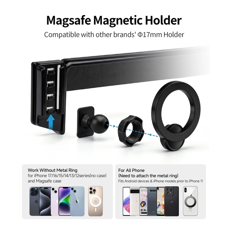 Car Phone Holder for Ford Explorer 2020-2024 10.1" Screen Magsafe