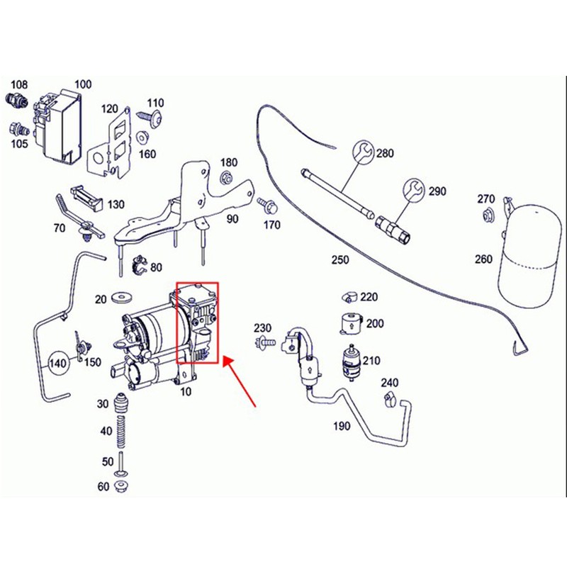 Compressor Repair Cylinder Head Air Suspension Pump Ring Fit for