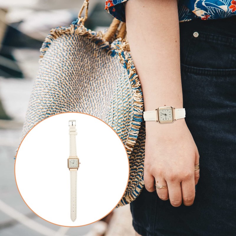 Gatuida 2pcs Stylish Wrist Watch for Women Casual Design Imitation