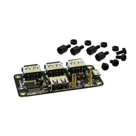 MakerSpot 4-Port Stackable USB Hub HAT for Raspberry Pi Zero V1.3 (with Camera Connector) and Pi Zero W /2W (with Bluetooth & WiFi)