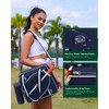Movker Pickleball Tote Bag for Women Men with Paddle Cover