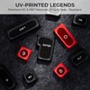 OHY XVX Black and Red Shine Through Keycaps for Mechanical