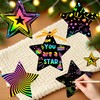 Magic Star Scratch Art Paper Set – 12PCS Rainbow Scratch