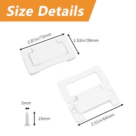 MOROBOR 4 Pack Doors Drawer Handle Flush Ring Hidden Pull Handles, Zinc Alloy Cabinet Drawer Pull Handlefor Cabinets, Closets, Drawers/Warm White