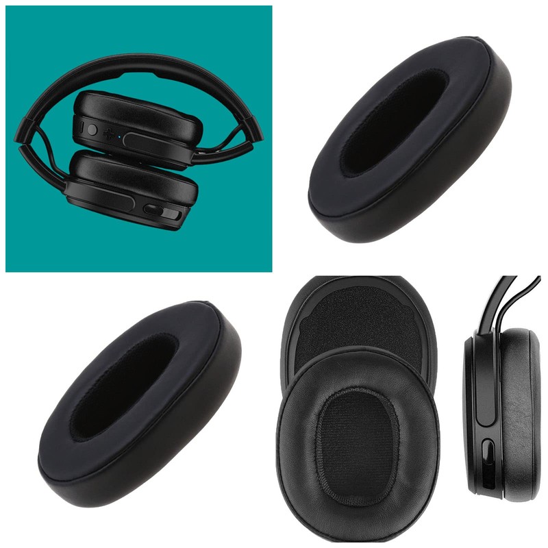 eMagTech Ersatz-Ohrpolster aus weichem Leder, Memory-Schaum, kompatibel mit Crusher/Crusher Evo/Crusher