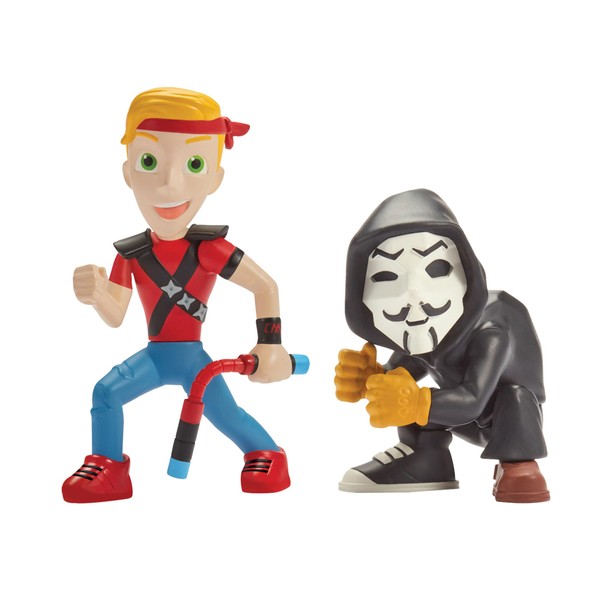 Spy Ninjas 3-INCH 2 FIGURE PACK. CHAD WILD CLAY, PZ2