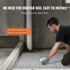 Lightweight 48x72 Inch Shower Curb Kit Central Drain Rectangular Modern