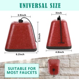 4 Pack Outdoor Faucet Covers for Winter, Heavy Duty Faucet Spigot Covers Winter Insulated, Reusable Outdoor Faucet Covers Hose Bib Covers for Winter Freeze Protection