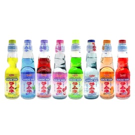 Ramune Japanese Soda, Variety Pack – 8 Flavors in Sprout Talk's Box