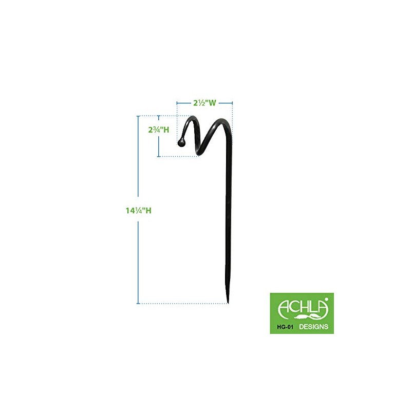 Achla Designs Ball-End Hose Guides, Set of 6