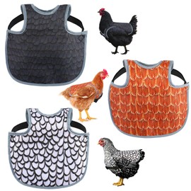Chicken Saddles for hens, Chicken Apron Back Protector for Hens with Adjustable Strap, Chicken Hen Mating Saddle (3 Colour)