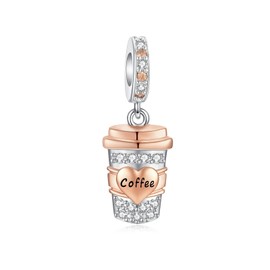 Alstiva Family Friendship Love 925 Sterling Silver 5A Cubic Zirconia Charm Pendant for Bracelet Charm Bead Pendant for European Bracelets Necklaces Jewellery Gift for Women, Sterling Silver, Cubic