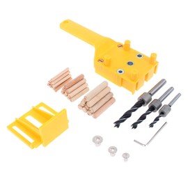 AUTOTOOLHOME Drill Guide Set, For Woodworking, Vertical Drilling Guide, 0.3 inches (6, 8, 10 mm), Dowel Hole Guide, HSS Drill Bit, Japanese Instruction Manual Included