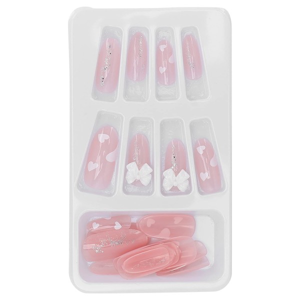 24 Piezas de Uñas Postizas Extraíbles, Moda, Cubierta Completa, Uñas