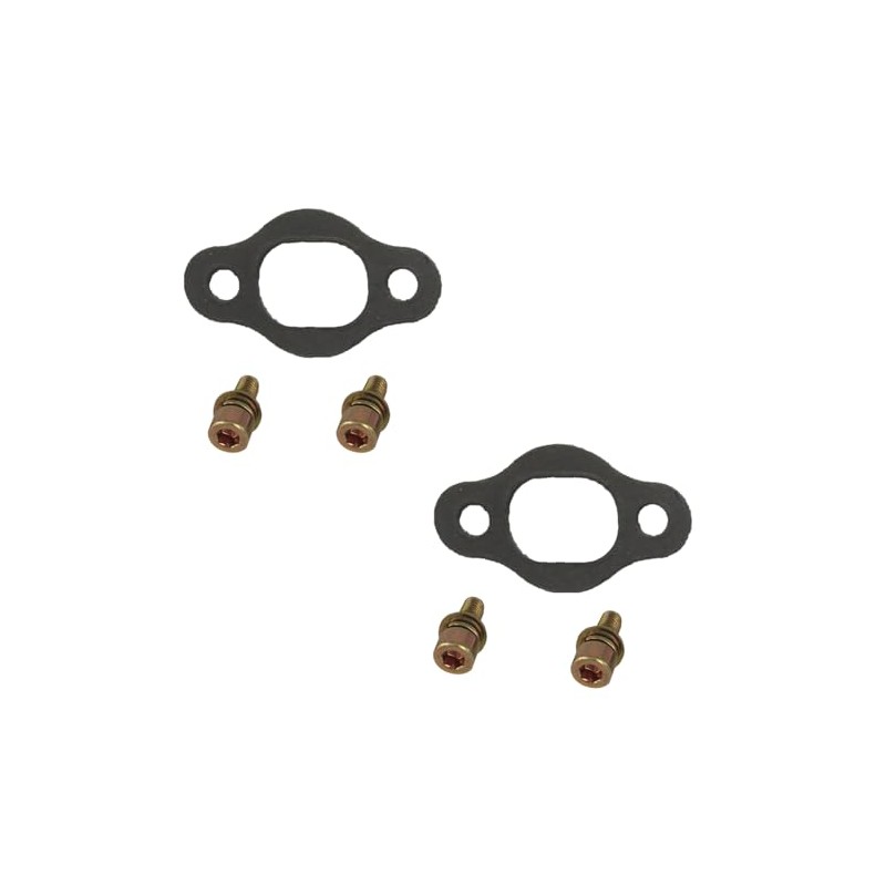 ZZRSDAN 2pcs 40mm Muffler/Exhaust Gasket with 4 Bolts for 2