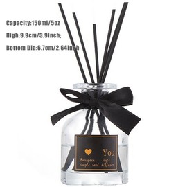 UPSTORE 150ml/5oz Empty Glass Diffuser Bottle Diffuser Jars Aromatherapy Storage Container Fragrance Accessories Use for DIY Replacement Reed Diffuser Sets (Clear)