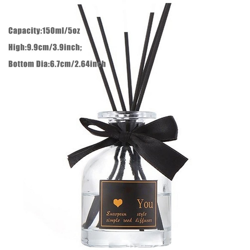 UPSTORE 150ml/5oz Empty Glass Diffuser Bottle Diffuser Jars Aromatherapy Storage