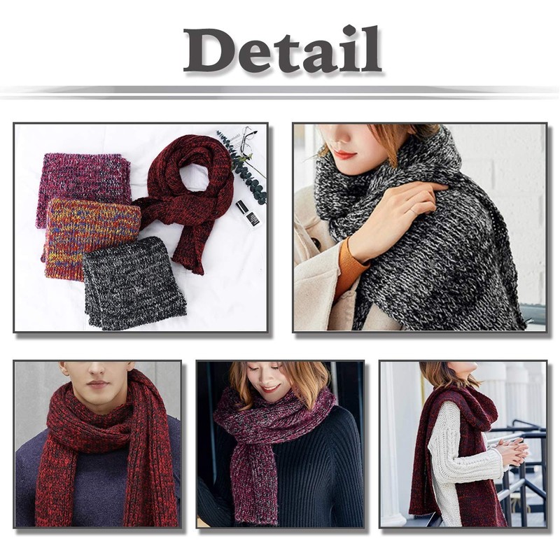 WHITE FANG MA058 Long Scarf, Autumn & Winter, Cold Protection,