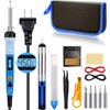 SREMTCH Soldering Iron Set with LCD Screen, 80W Soldering Iron,