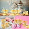 50 PCS Laser Cut Butterfly Wedding Favor Boxes with Ribbons,