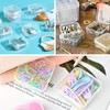 FOGAWA Small Bead Organizers 19PCS Plastic Clear Beads Storage Containers