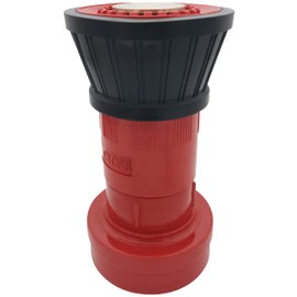 RosyOcean Fire Hose Nozzle 2 Inch NPSH Thermoplastic Fire Equipment Industial Heavey Duty Spray Jet Fog Nozzle