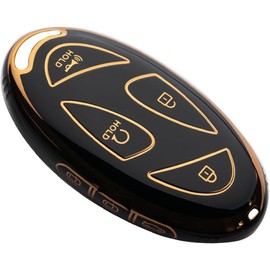 WTSHOPME Key Fob Cover Fit for 2023 2024 2025 Hyundai Sonata Elantra Hybrid Ioniq 6 Grandeur GN7 KONA Santa FE