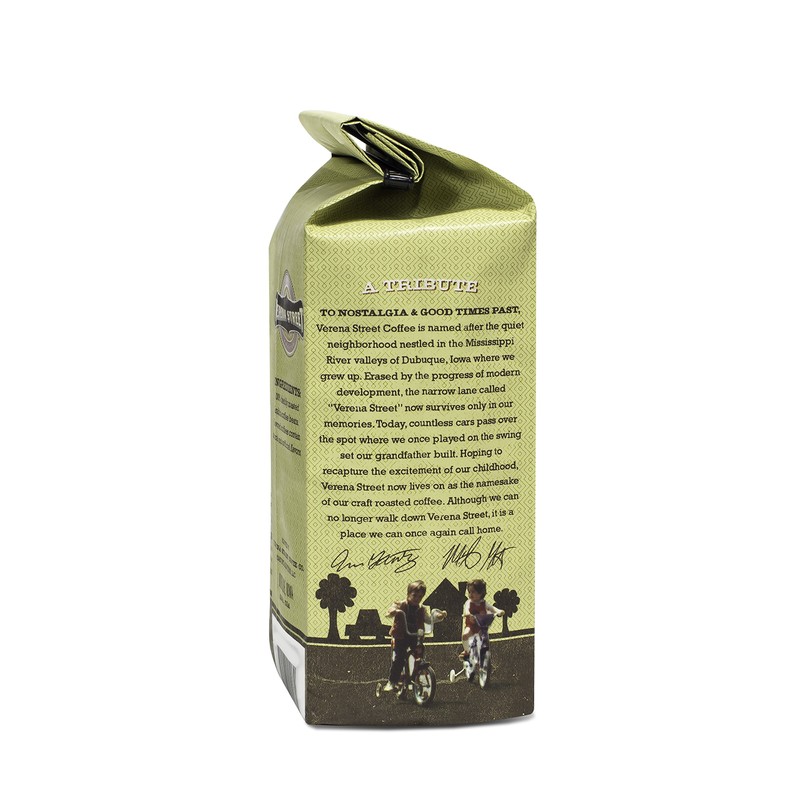 Verena Street 12 Ounce Ground Coffee, Light Medium Roast, Lock
