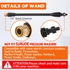 JOEJET Pressure Washer Wand Replacement with 5 Spray Pressure Washer