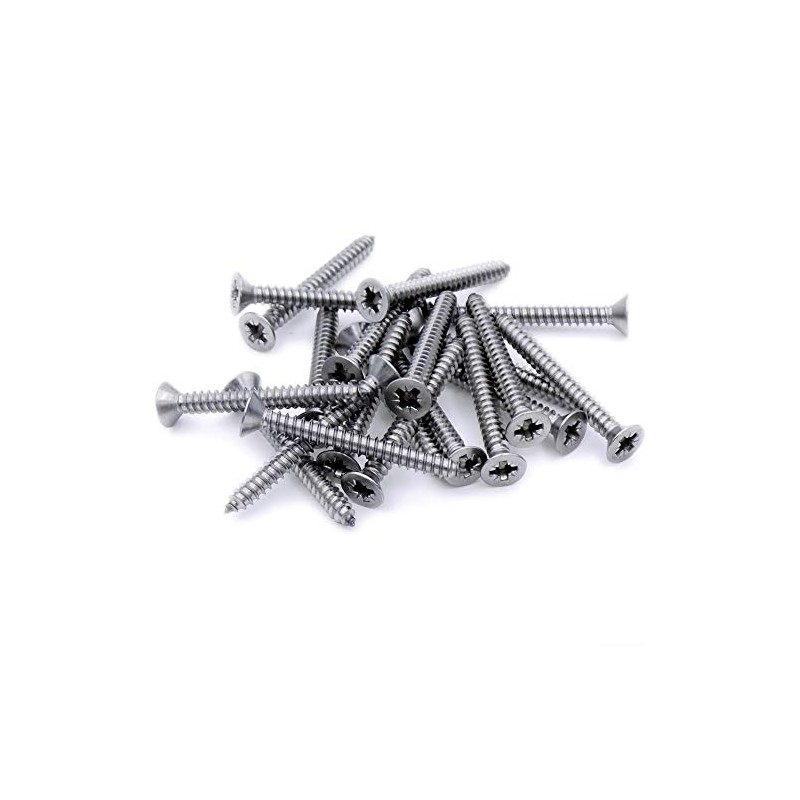 No.6 x 2.5 (3.5mm x 60mm) Pozi Countersunk Self-Tapping Screw