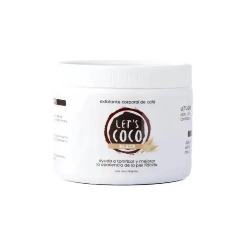 Lets Coco - Black - Exfoliante De Café Y Coco